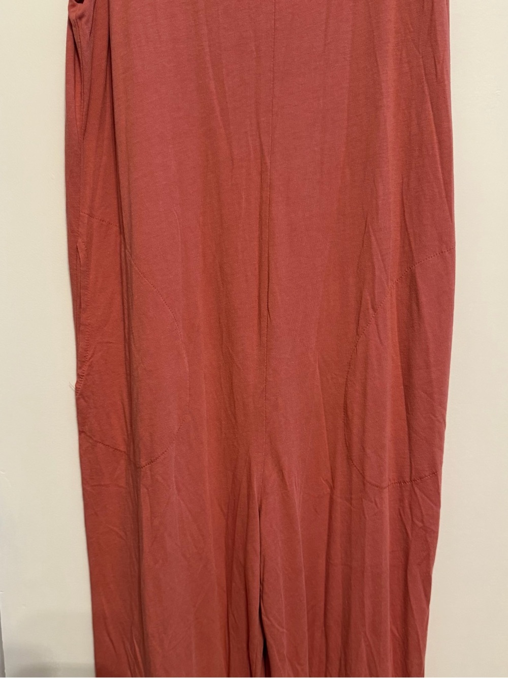 Brooklinen Sleeveless Wide-Leg Jumpsuit in Rust - Picture 3 of 10